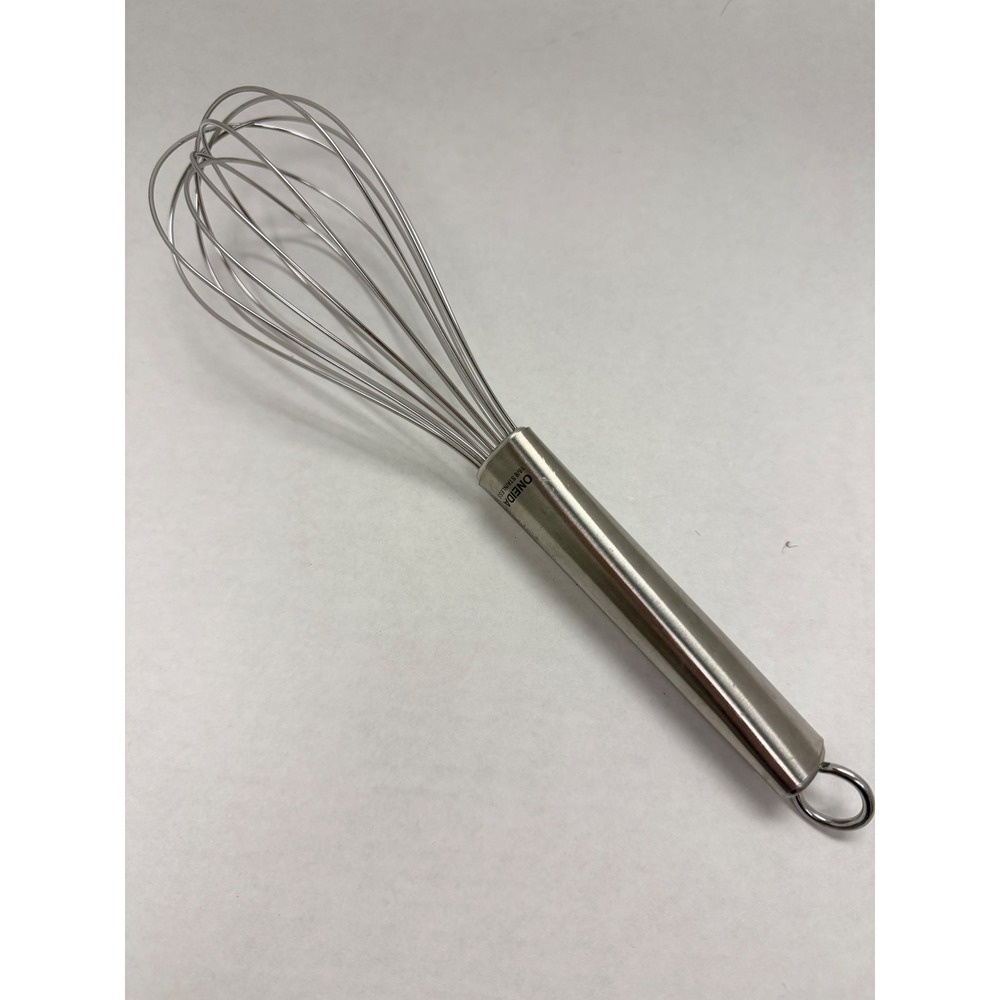 Oneida 18/8 Stainless Steel Balloon Whisk 10 Inch Kitchen Tool with Hanging Loop